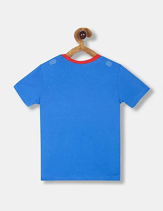 GAP Boys Blue Detachable Superman Cape Graphic T-Shirt