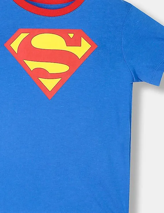 GAP Boys Blue Detachable Superman Cape Graphic T-Shirt