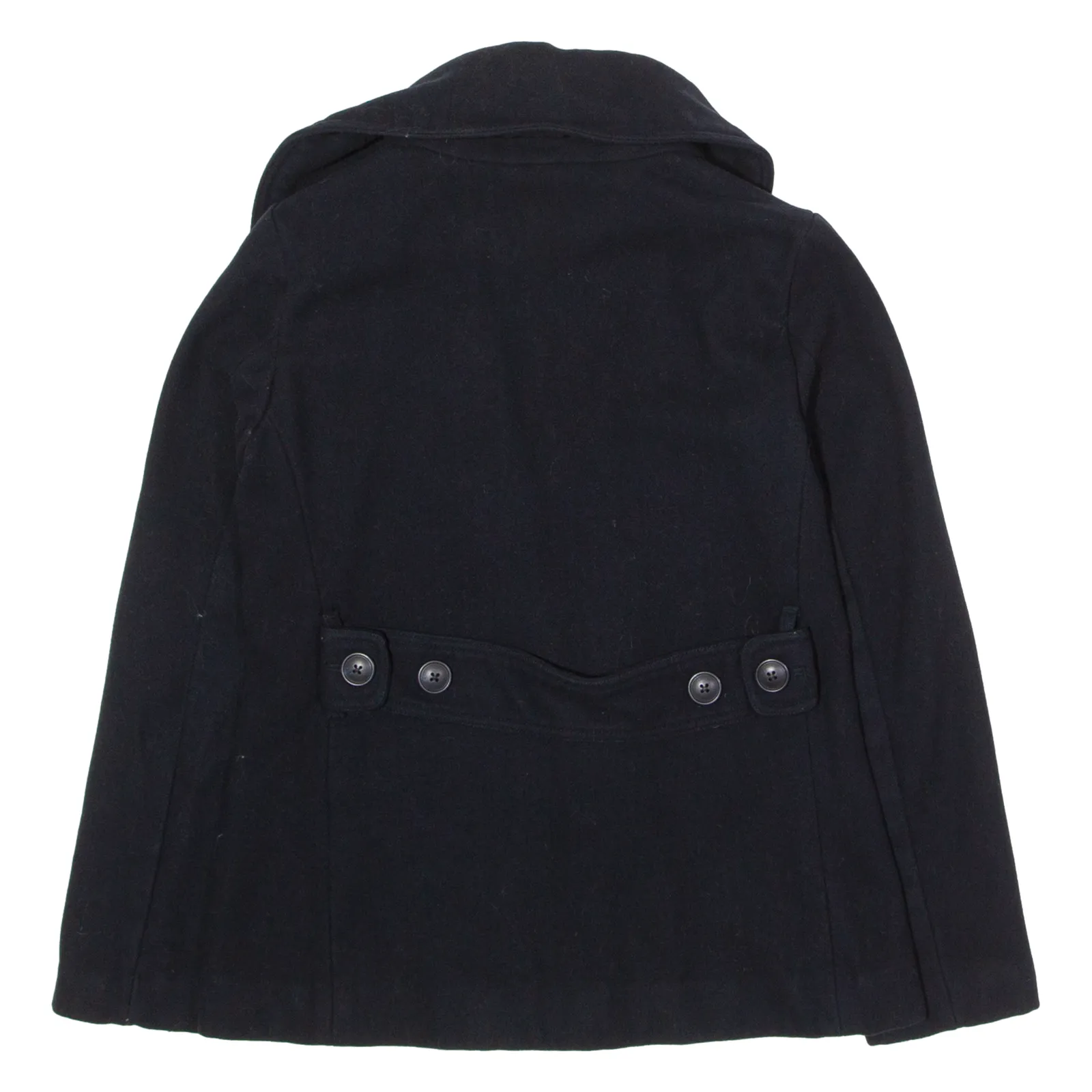 GAP Womens Pea Coat Blue Wool UK 8