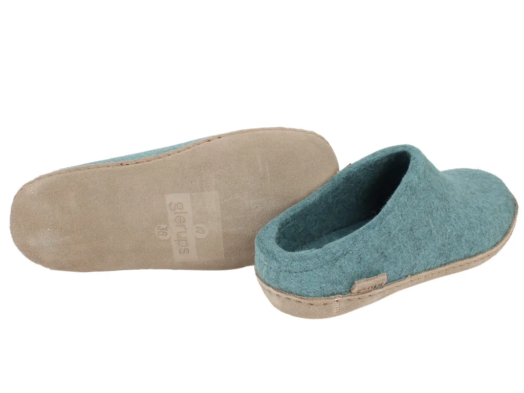 Glerups Slippers Open Heel Sea Blue