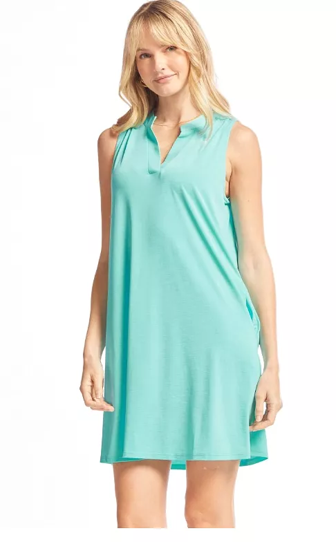 Greatest of Times Tank Dress - Neon Blue