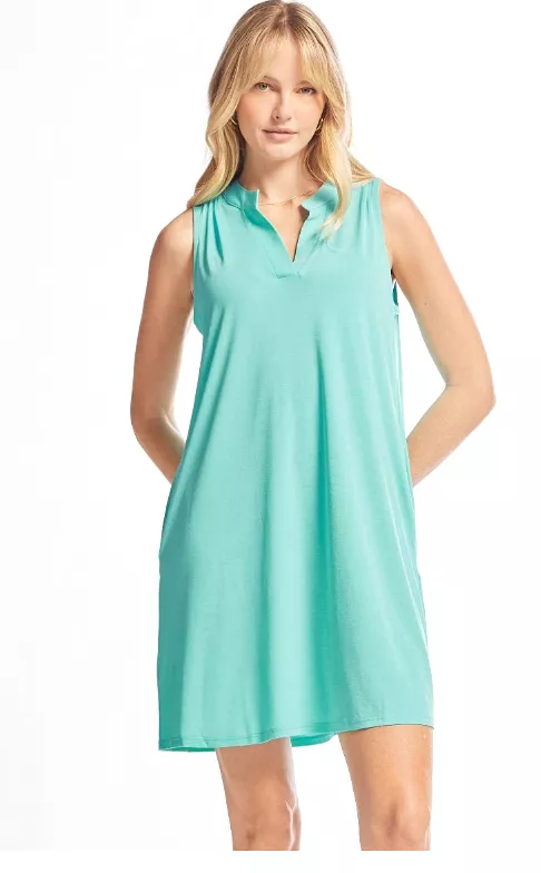 Greatest of Times Tank Dress - Neon Blue