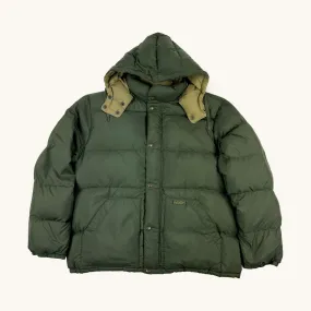 Green 90s Polo Jeans Ralph Lauren Puffer Jacket Coat (XL)