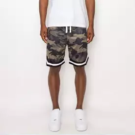 Green Camo Basketball Shorts - JS17