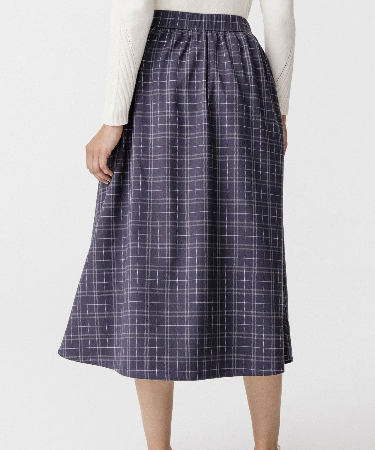 Grey Check Skirt