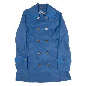 GUESS Womens Trench Coat Blue S