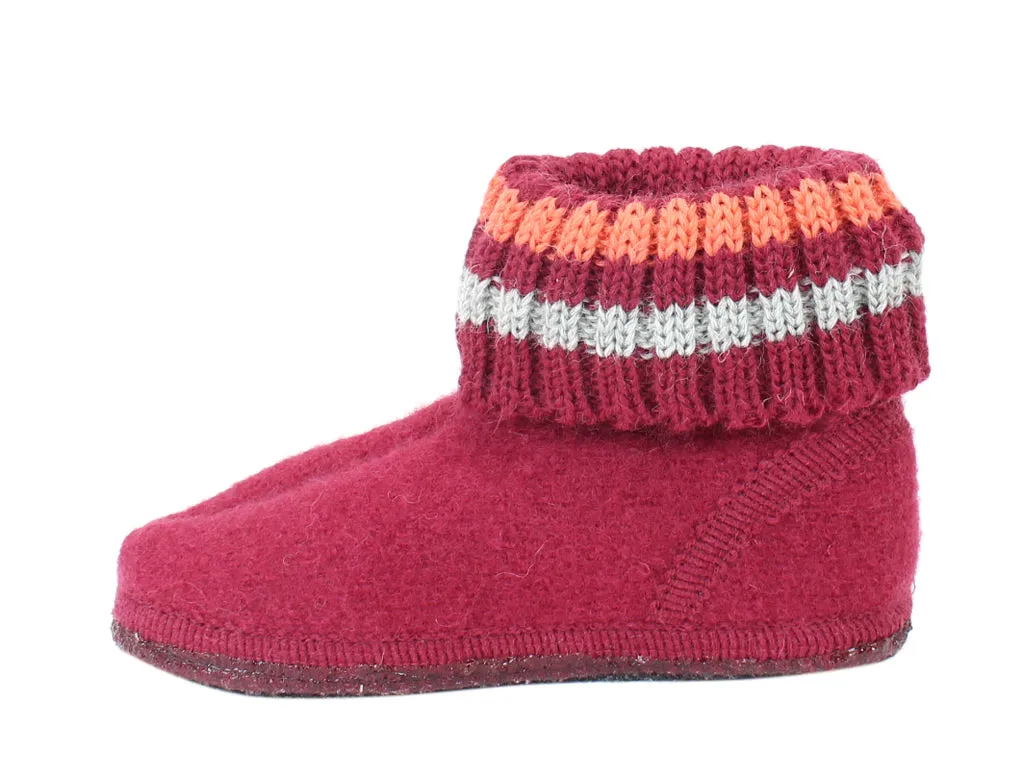 Haflinger Children's slippers Paul Burgundy