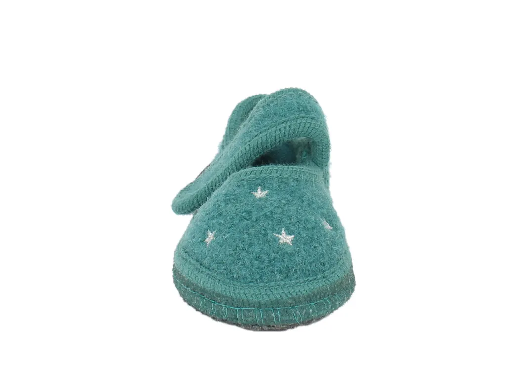 Haflinger Children's slippers Starlight Green