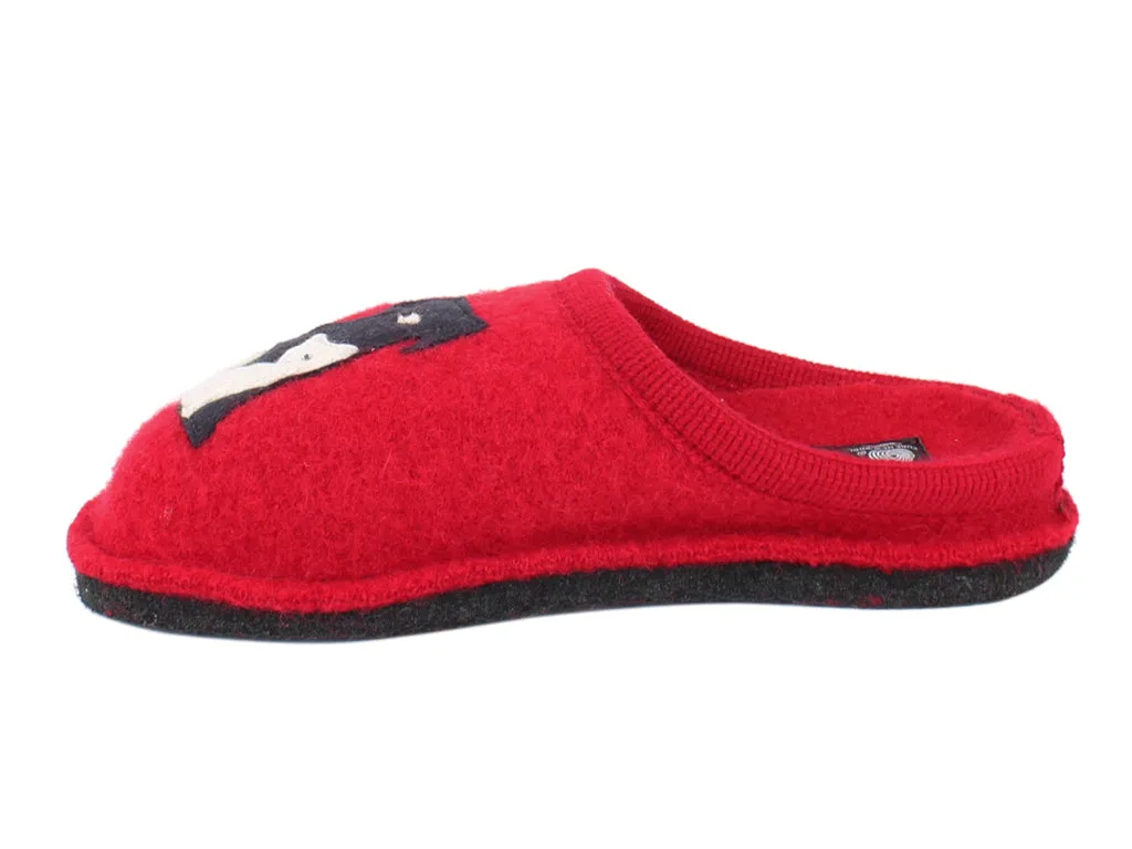 Haflinger Slippers Flair Cat&Dog Rubin