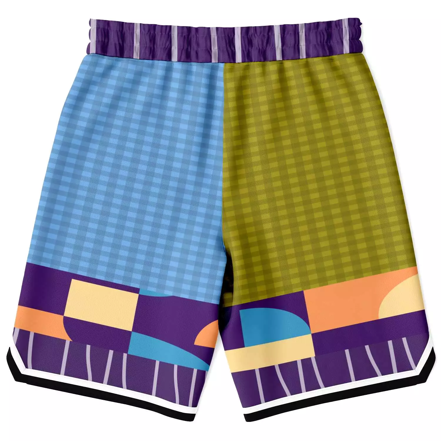 Hampton Plaid Unisex Basketball Shorts