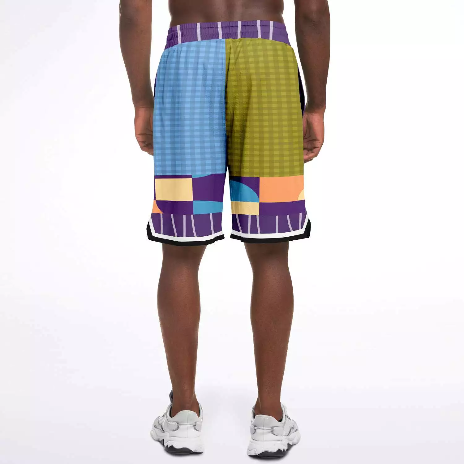 Hampton Plaid Unisex Basketball Shorts