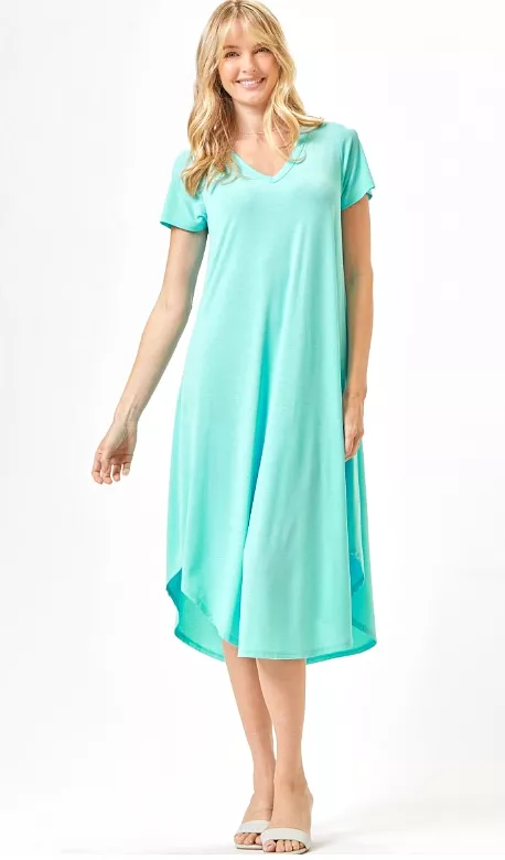 Hold Onto Hope Dress - Neon Blue