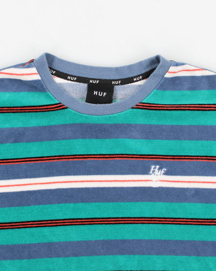 Huf Striped Long Sleeve T-Shirt - M