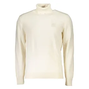 Hugo Boss Elegant Turtleneck Cotton-Cashmere Blend Sweater