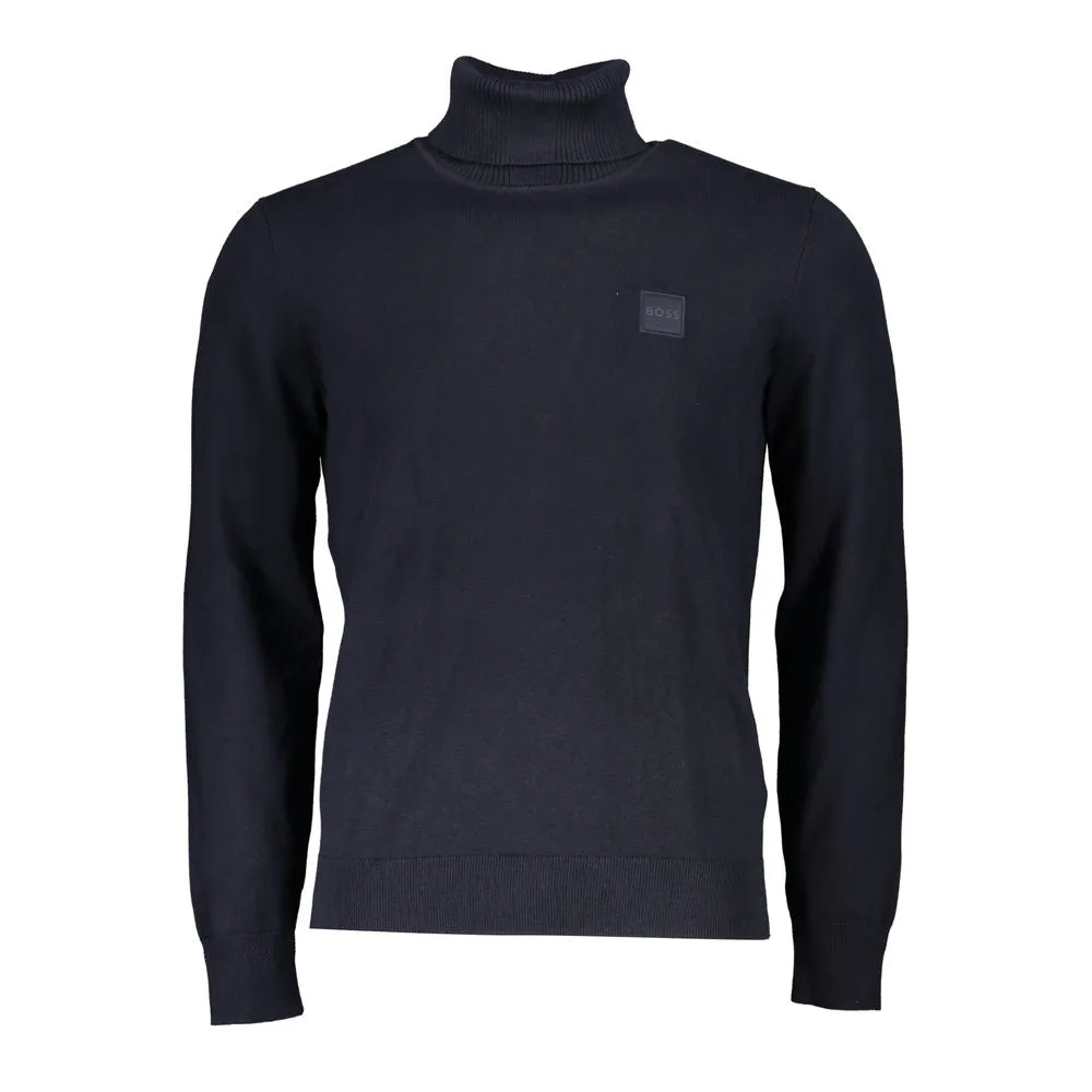 Hugo Boss Elegant Turtleneck Cotton-Cashmere Sweater