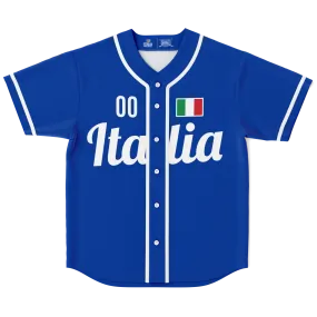 Italy Baseball Jersey - Custom Name + Number