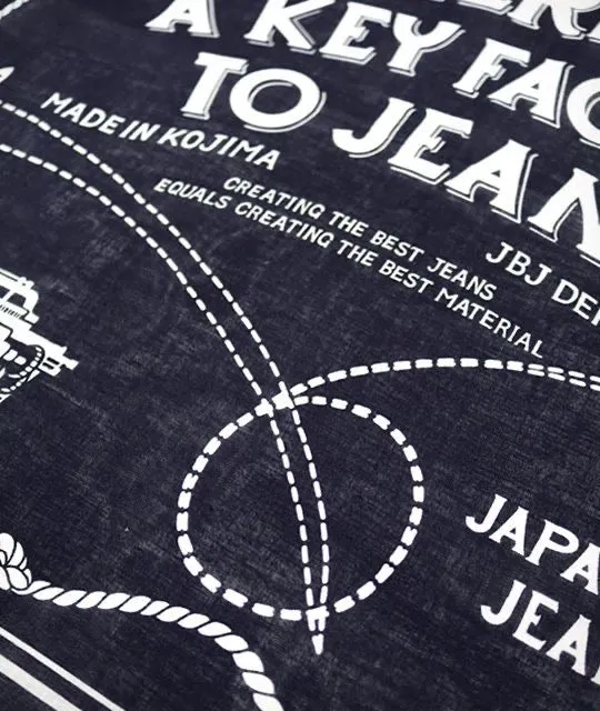 Japan Blue - Black Bandana