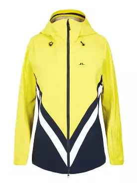 J.Lindeberg Womens Debby Shell Ski Jacket - BANGING YELLOW