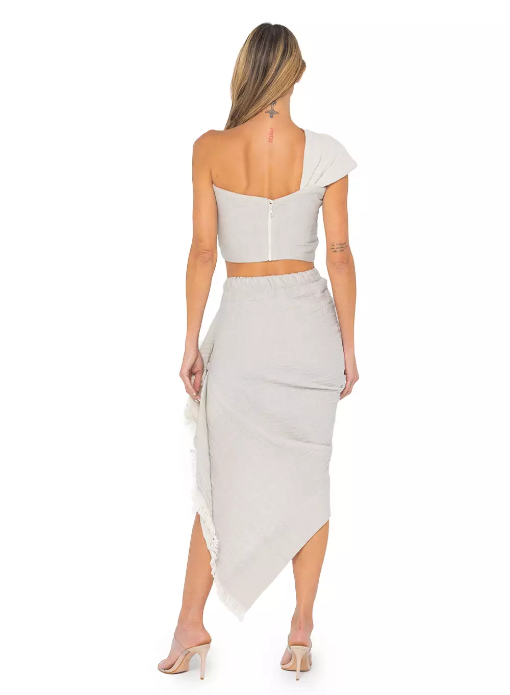 Just Bee Queen - Tulum Skirt - Grey/Oatmeal