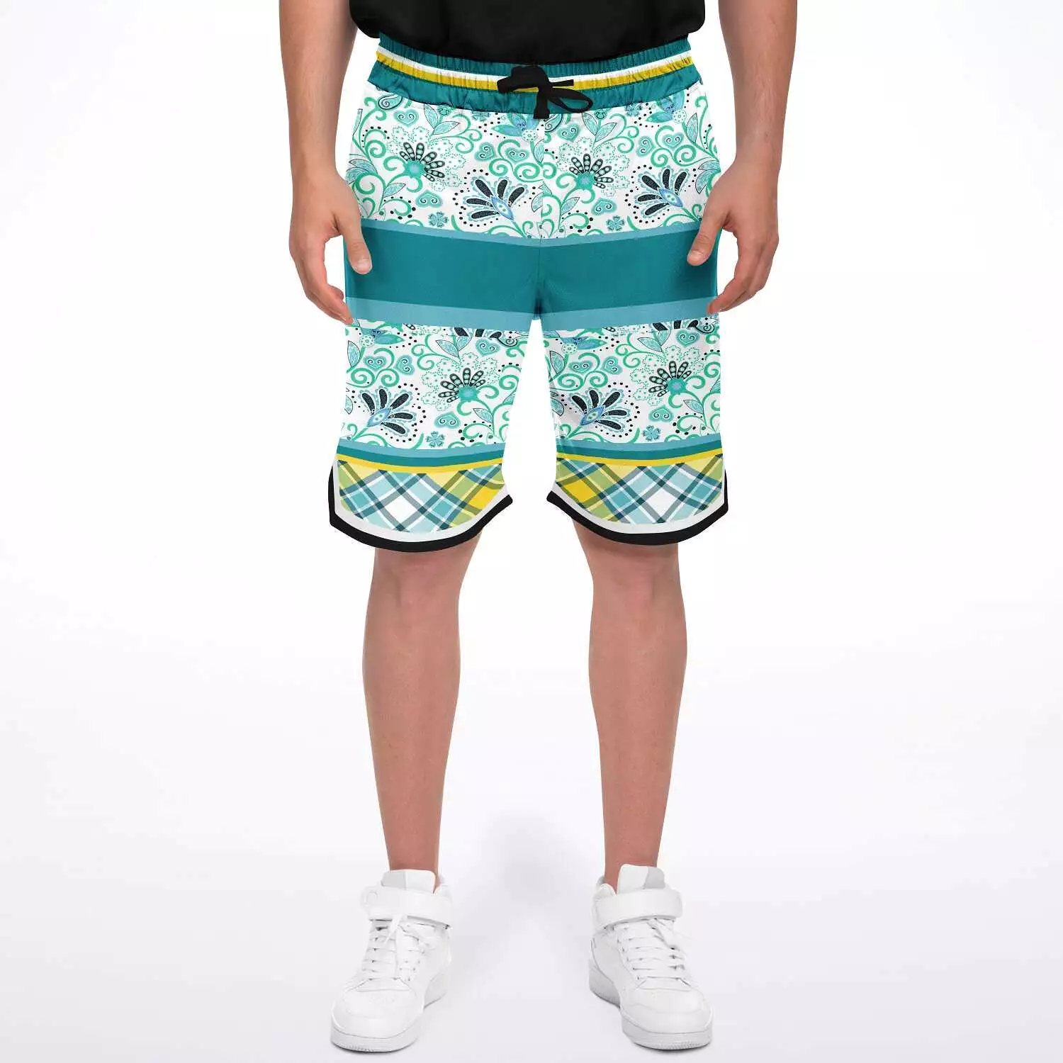 Lemon Zest Unisex Basketball Shorts