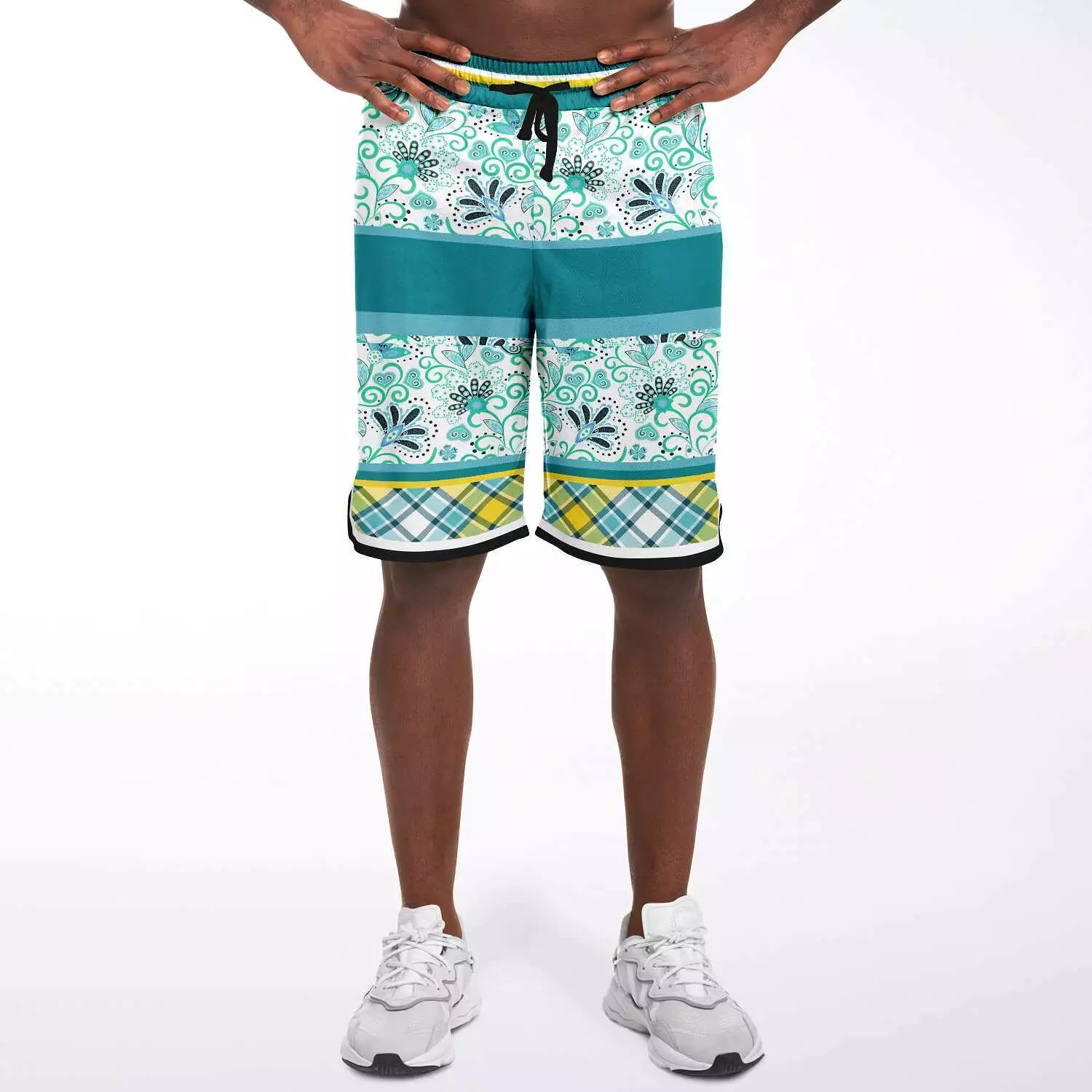 Lemon Zest Unisex Basketball Shorts