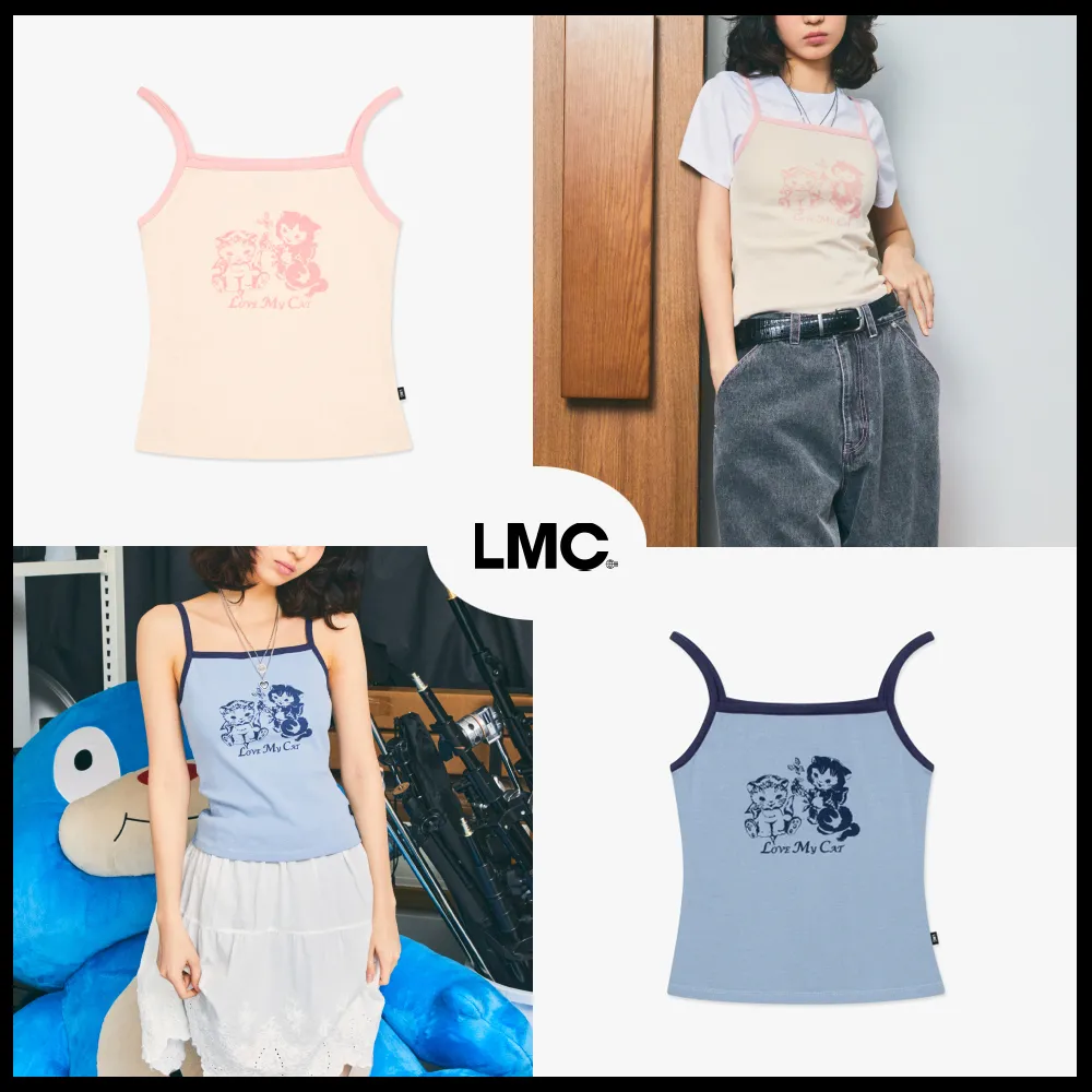 LMC  |Blended Fabrics Sleeveless Street Style Plain Logo