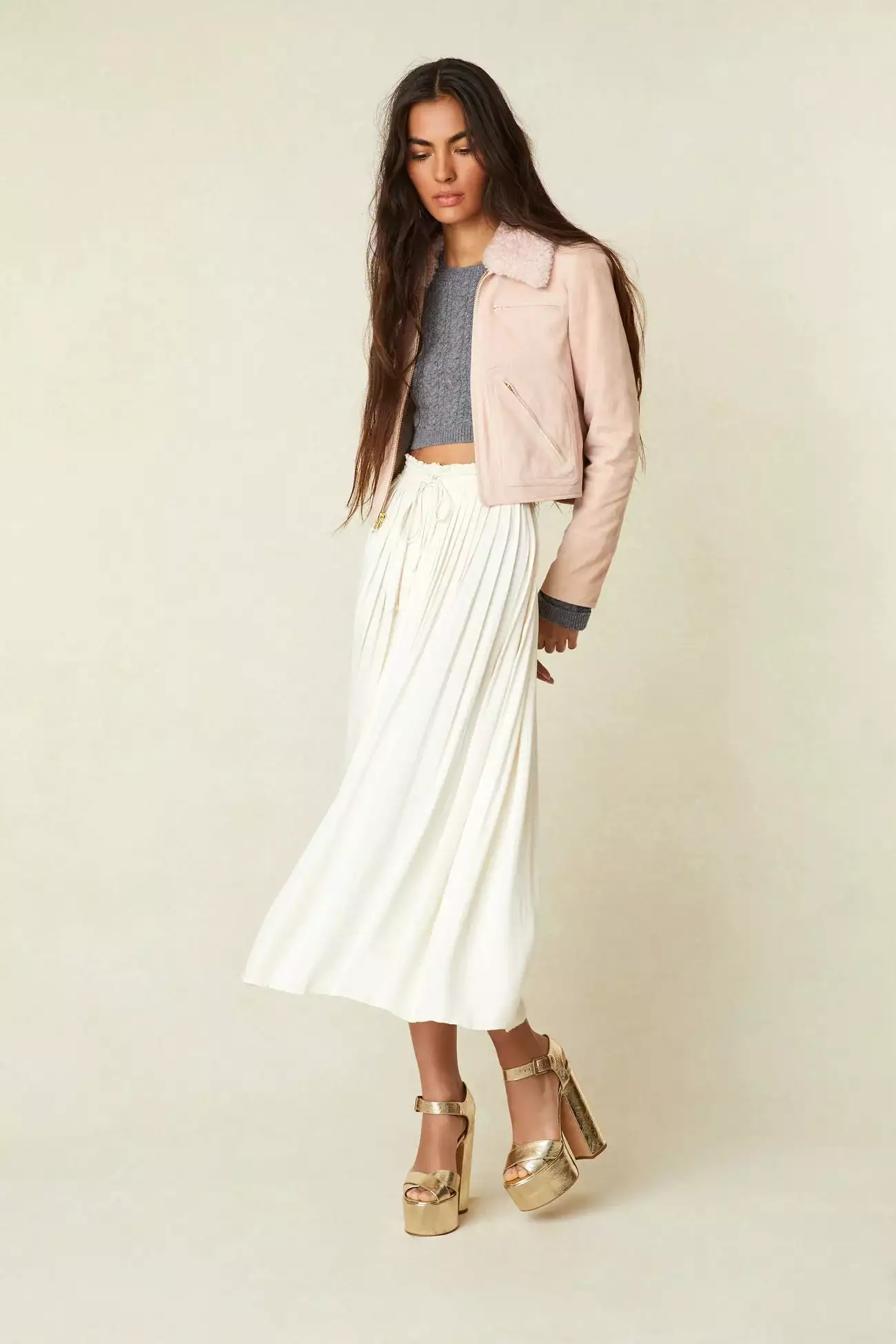 Loveshackfancy - Chica Midi Skirt - Antique White