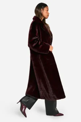 Luxe Two Tone Faux Fur Coat