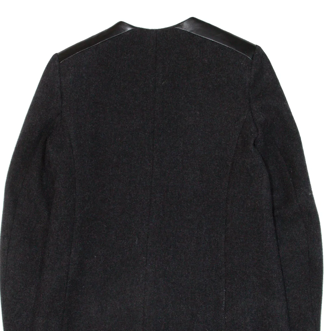 MAJE Womens Overcoat Coat Black Knit Cashmere S