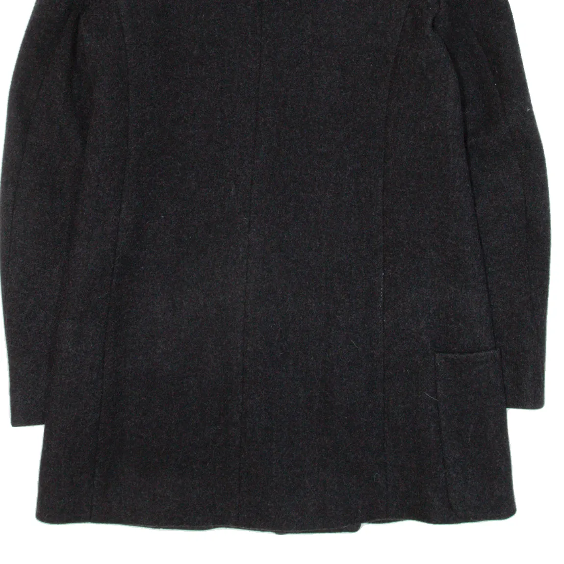 MAJE Womens Overcoat Coat Black Knit Cashmere S