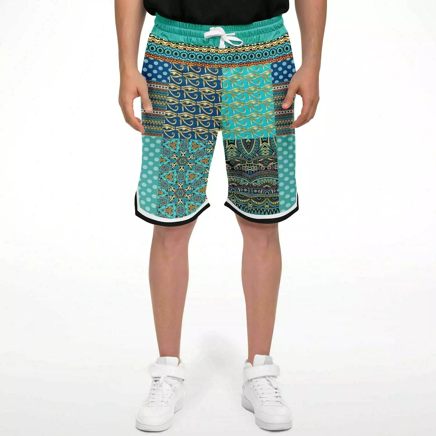 Many Blessings Horus Eye Basketball Shorts