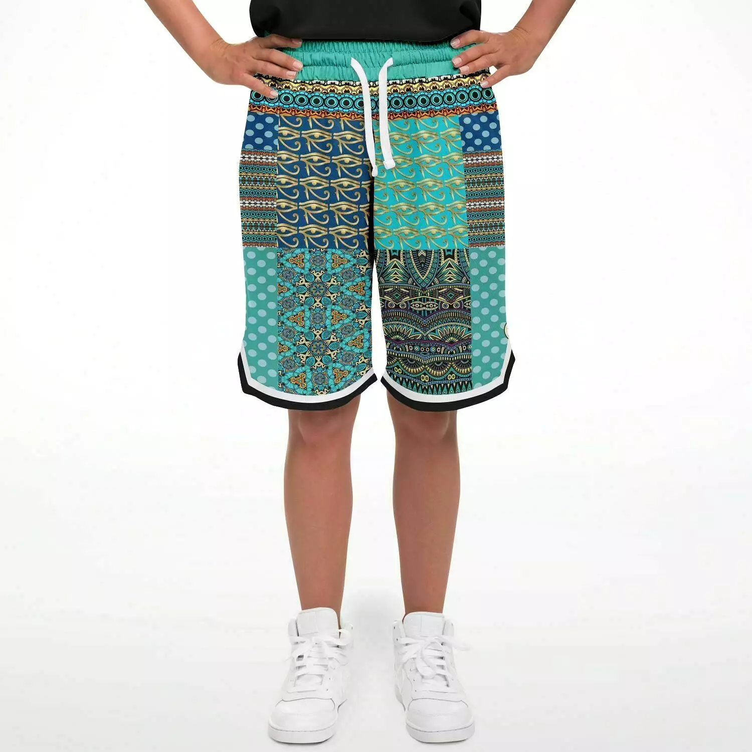 Many Blessings Horus Eye Basketball Shorts