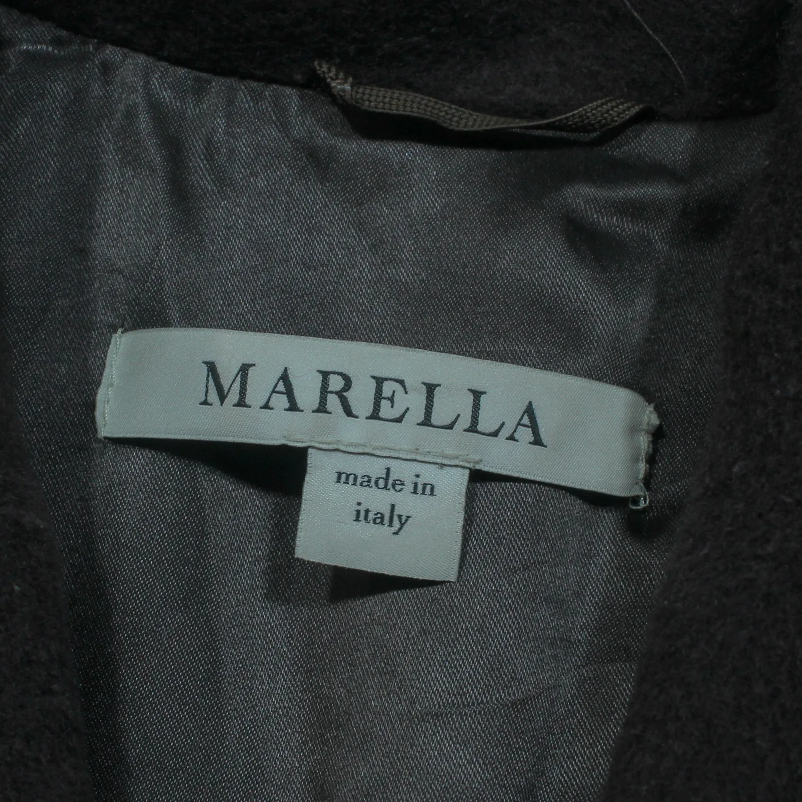 MARELLA Womens Overcoat Coat Brown Knit Cashmere UK 8