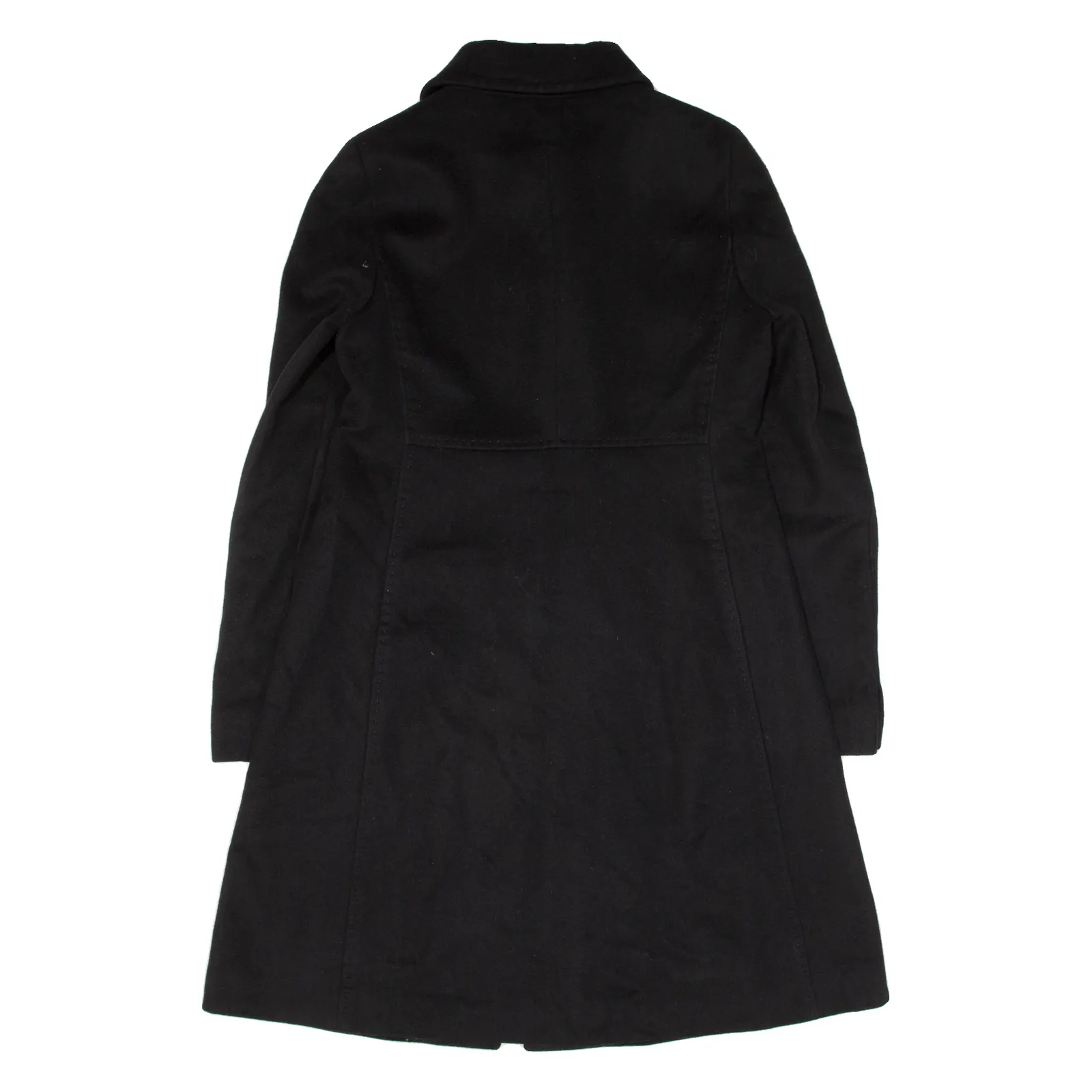 MAX MARA WEEKEND Womens Overcoat Coat Black Knit Wool UK 10