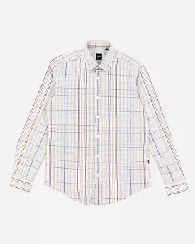 Mens Boss Checked Button Up Shirt - M