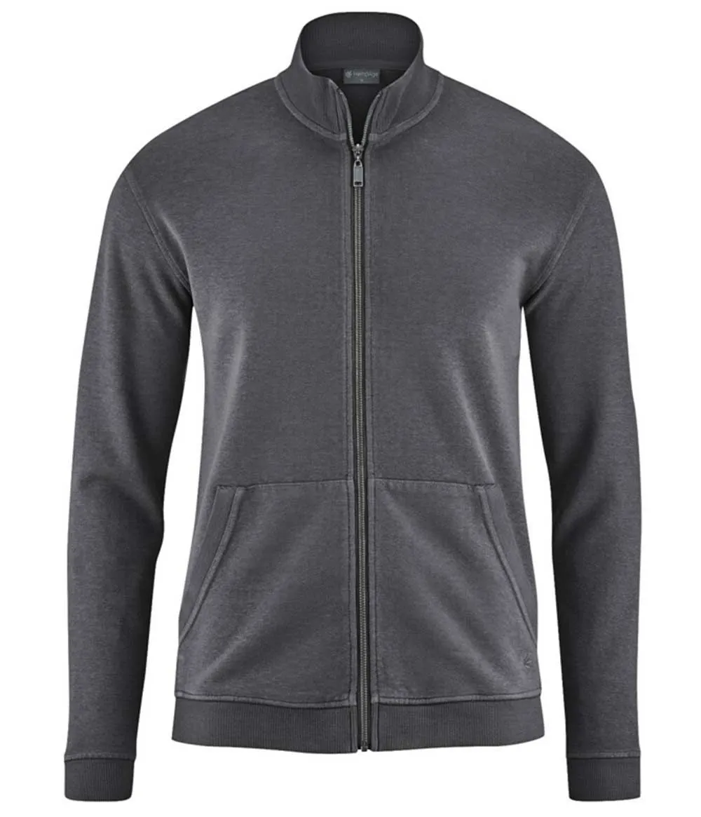 Mens Organic Hemp and Cotton Full Zip Sweatshirt