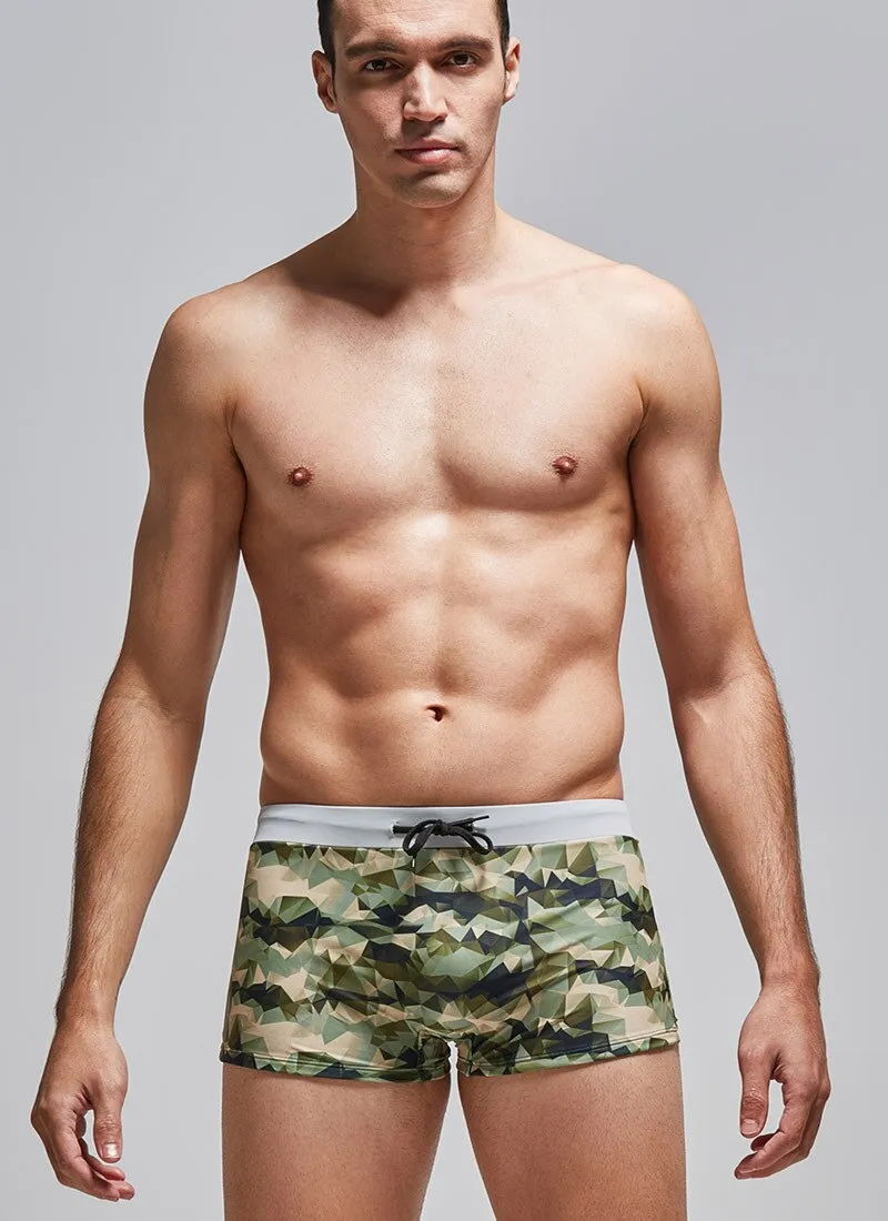 Men's Sexy Camouflage Beach Surfing Trunks Swimwear Beach Shorts