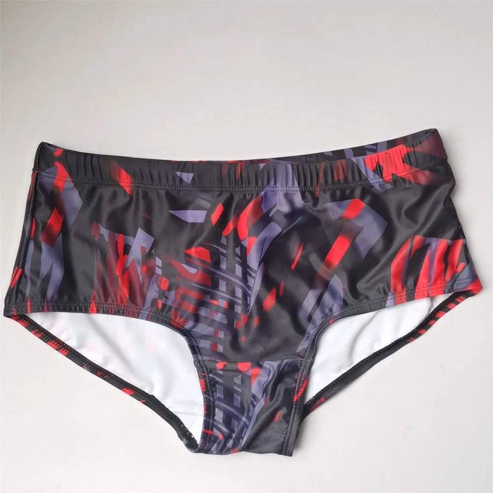 Men's Sexy Multicolor Boxer Trunks Push-up Swimwear Beach Shorts