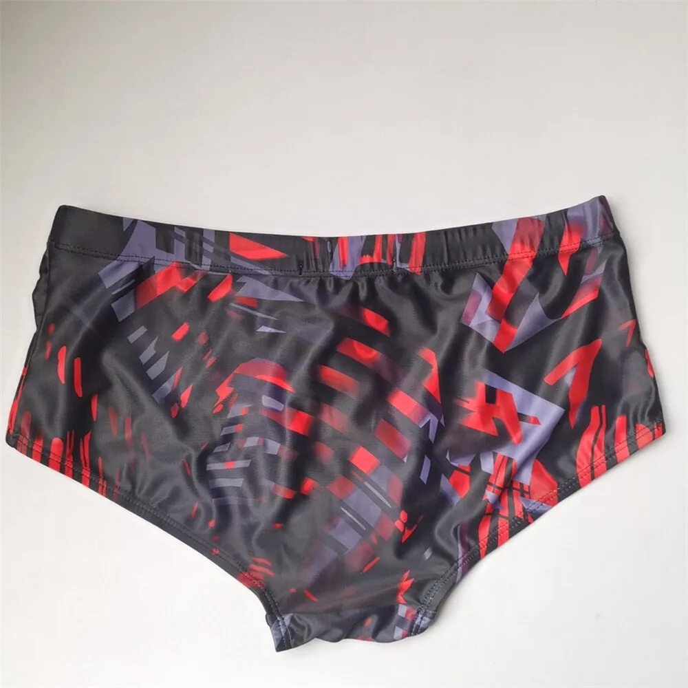 Men's Sexy Multicolor Boxer Trunks Push-up Swimwear Beach Shorts