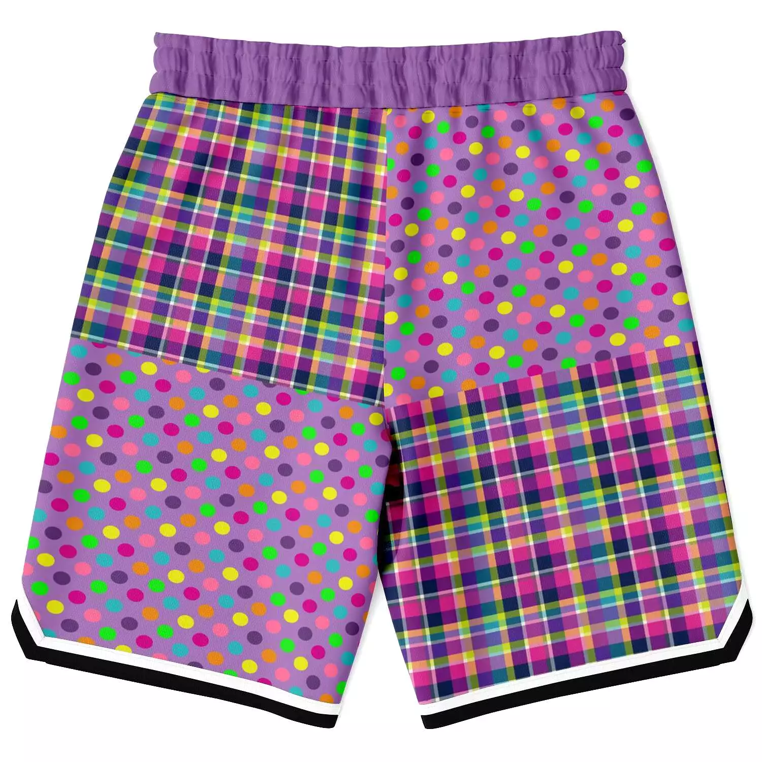 Mercury Retrograde Polka Plaid Basketball Shorts