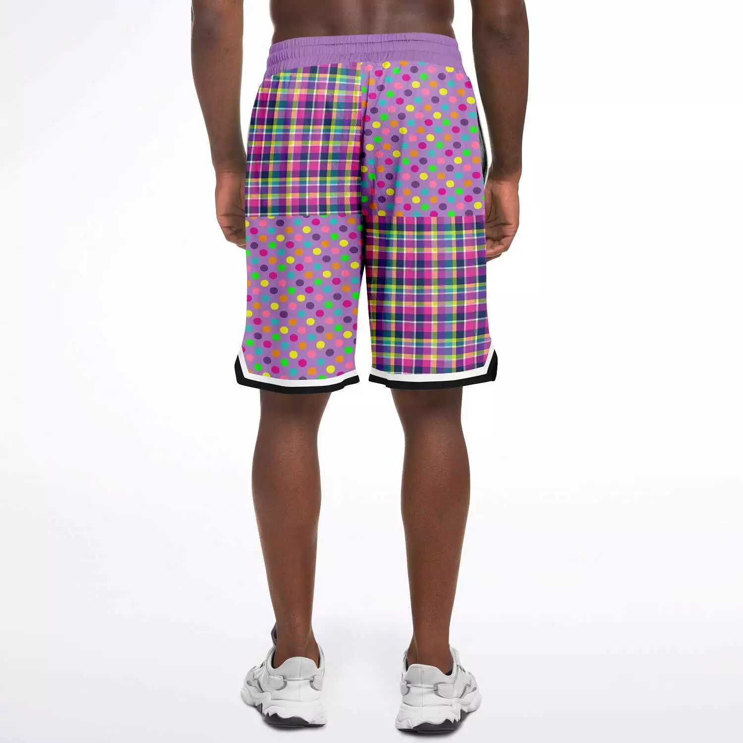 Mercury Retrograde Polka Plaid Basketball Shorts