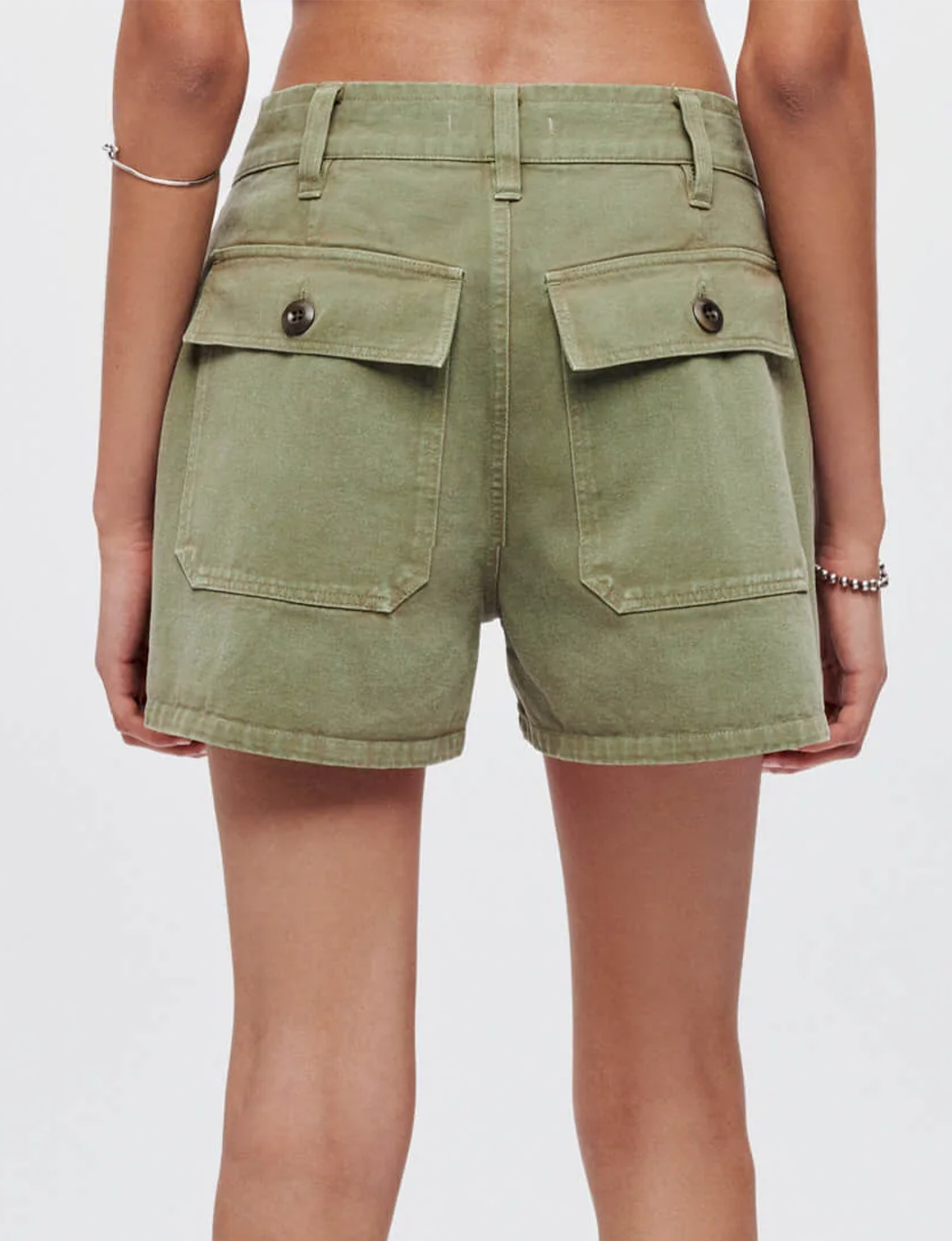 Military Mini Short, Bayleaf