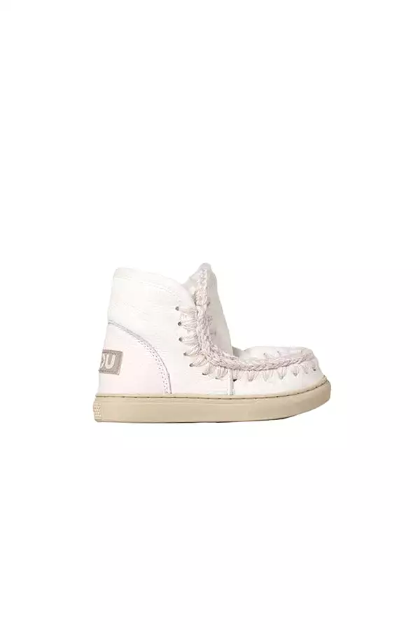 Mou Boots AI23-24 Eskimo Sneaker Kid Waxi White