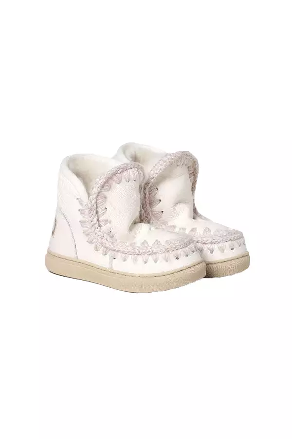 Mou Boots AI23-24 Eskimo Sneaker Kid Waxi White