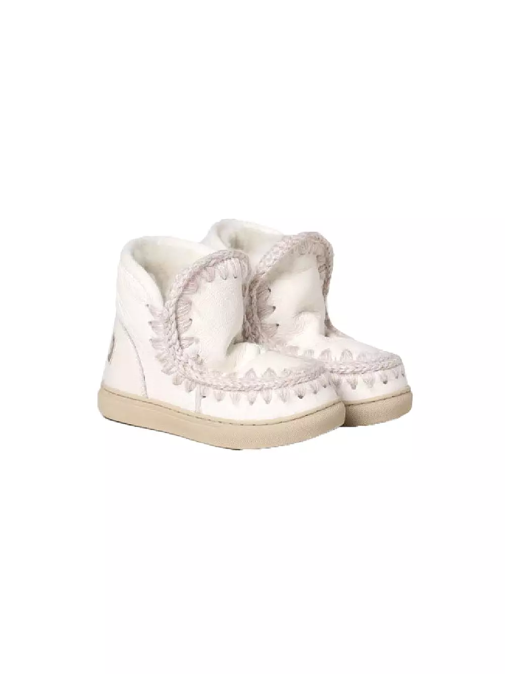 Mou Boots AI23-24 Eskimo Sneaker Kid Waxi White