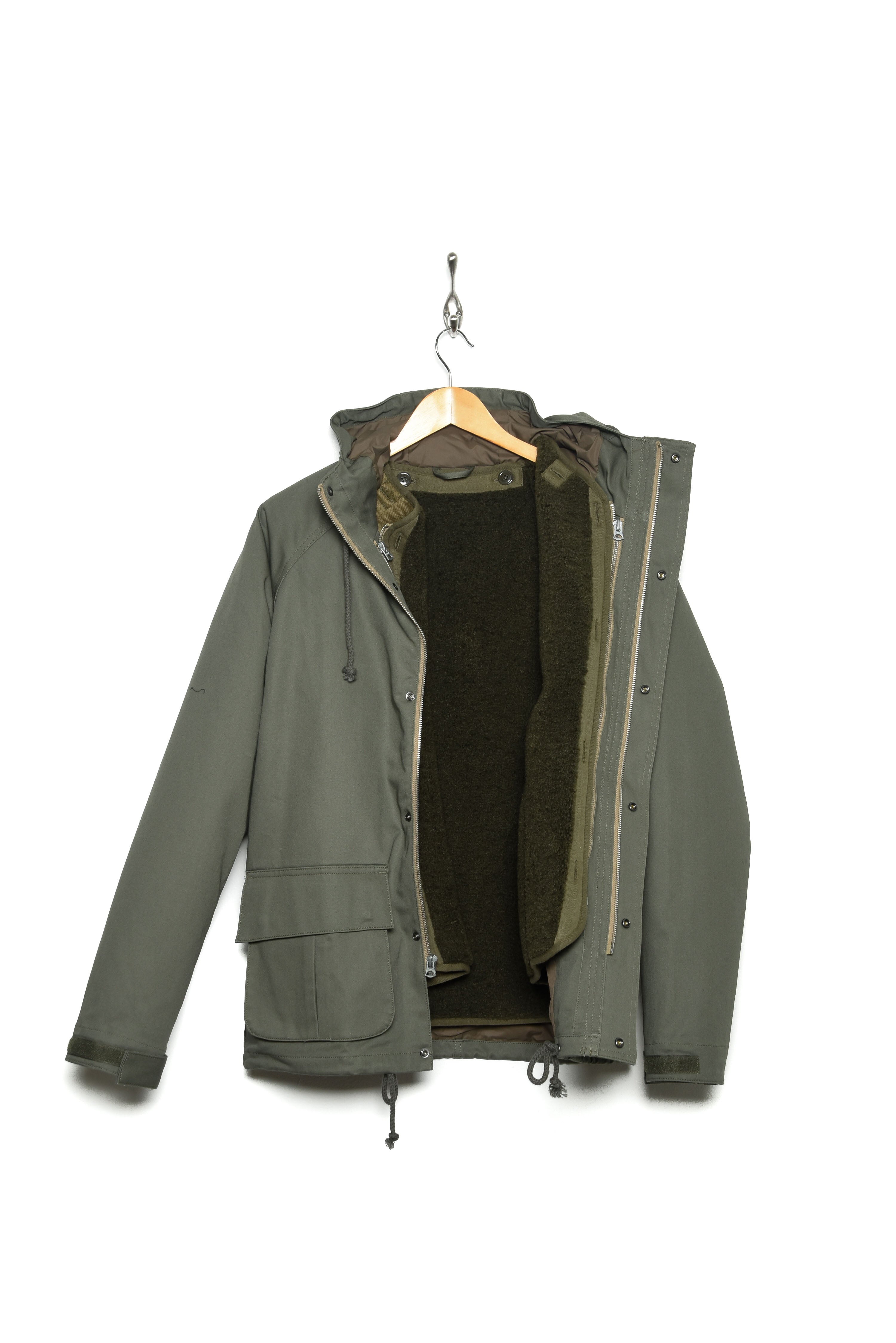 Mountain Jacket + Fleece Liner green