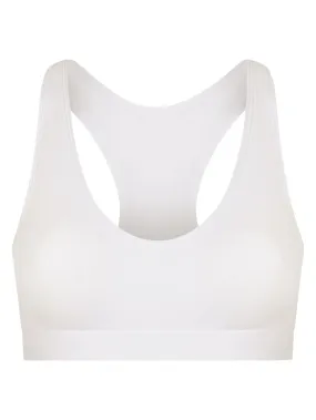 Natural Bralette - Reggiseno active in cotone elasticizzato - Bianco