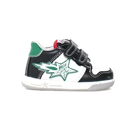 Naturino Toddler's (Sizes 22-26) Frankie White/Black/Green Star