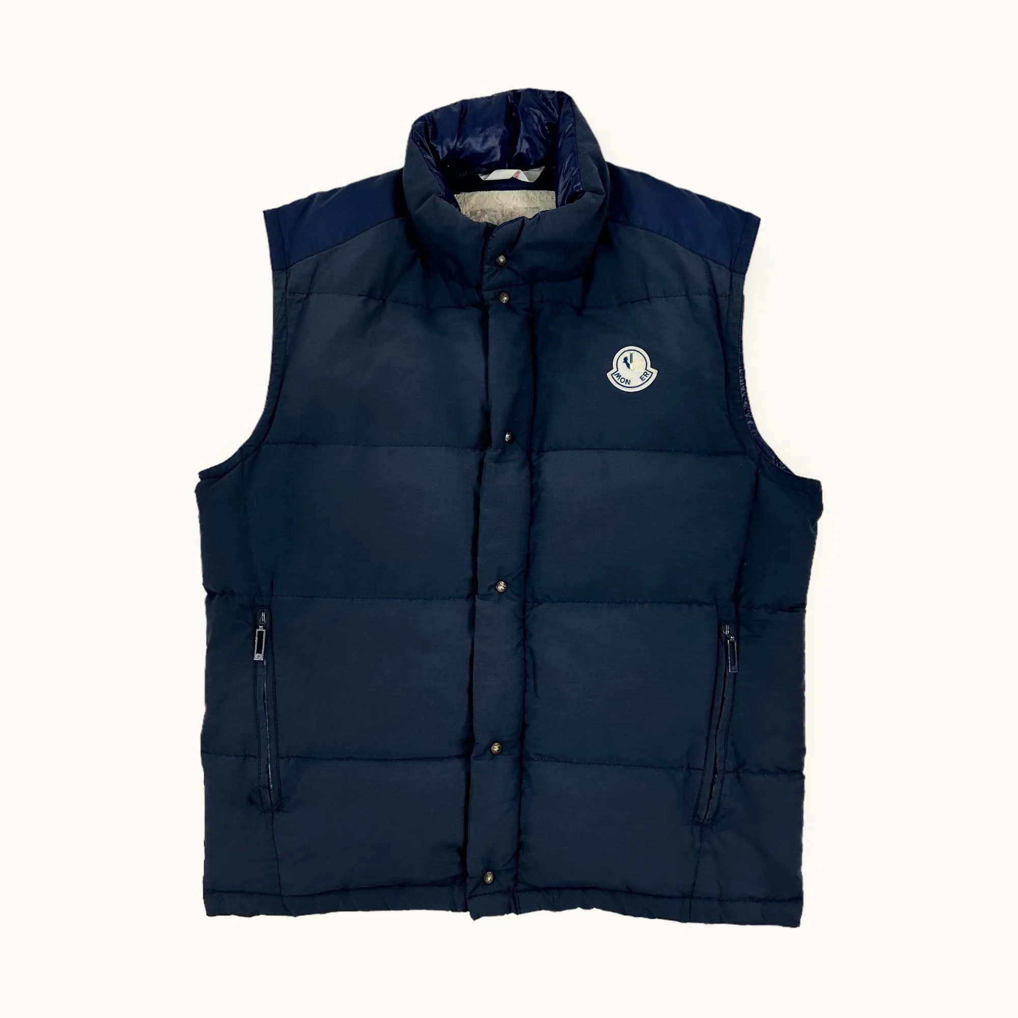 Navy Blue 90s Moncler Grenoble Puffer Jacket Coat (M)