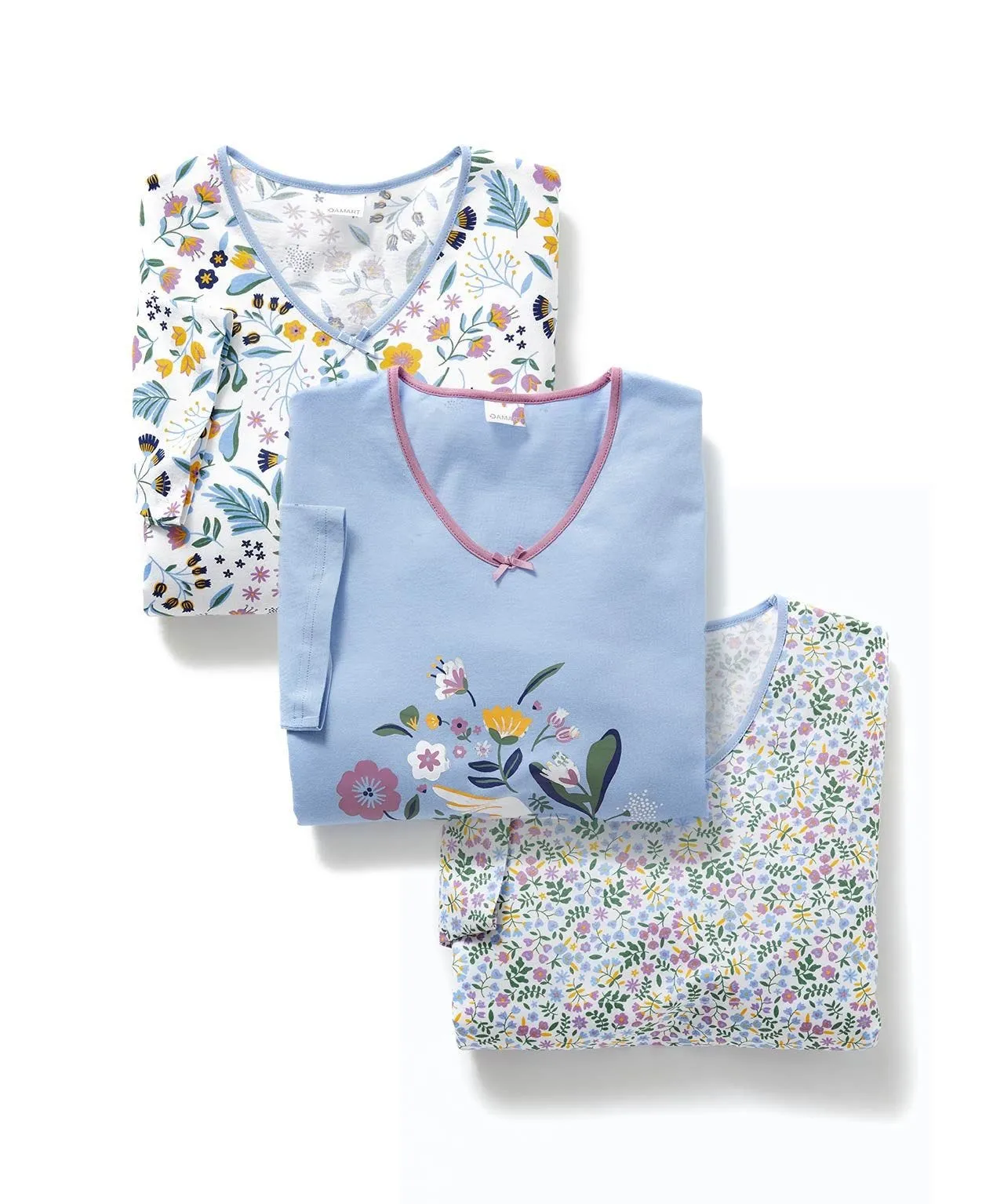 Pack of 3 Cotton Jersey Nightdresses